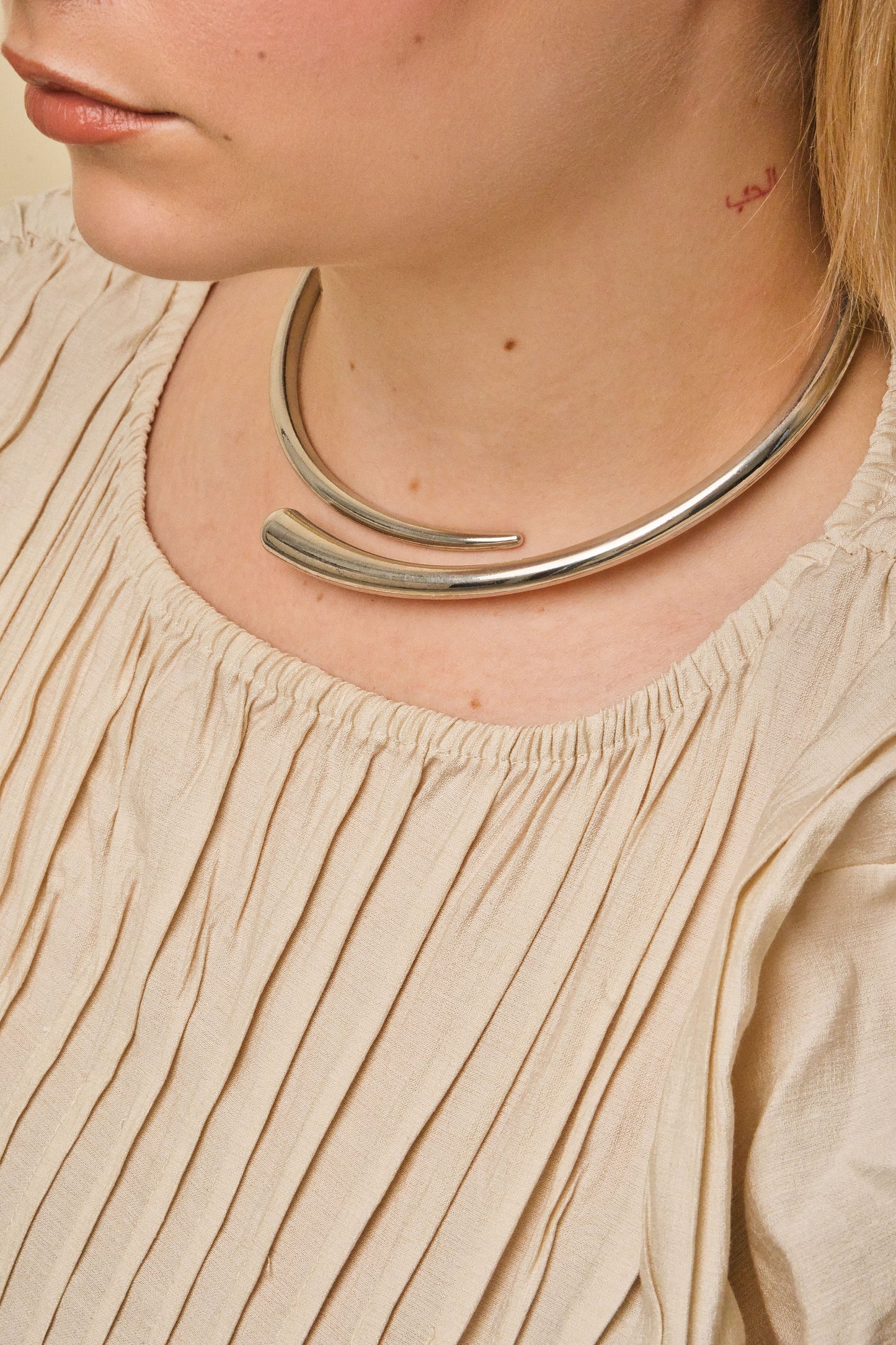 Cone Choker Silber