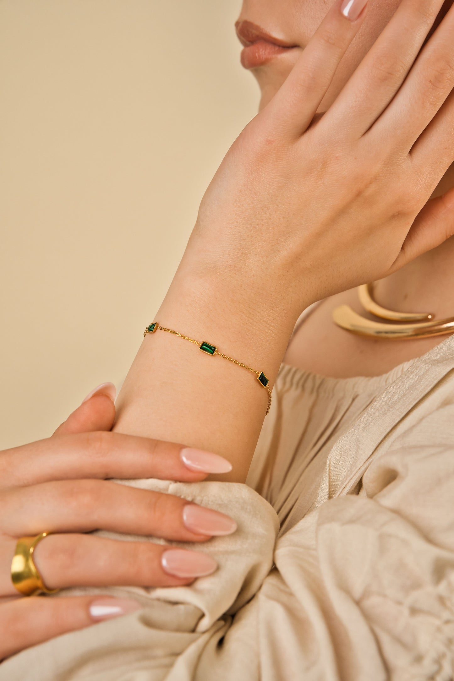 Malachit Stone Green Armband