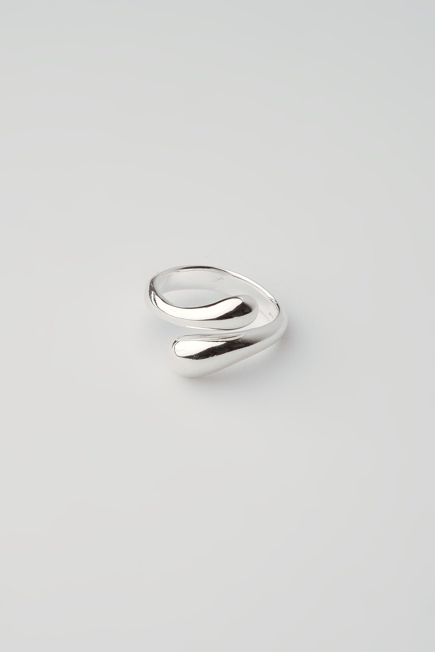 Double Drop Ring Silber