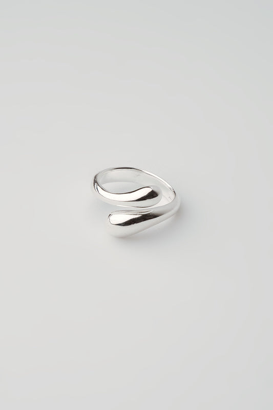 Double Drop Ring Silber