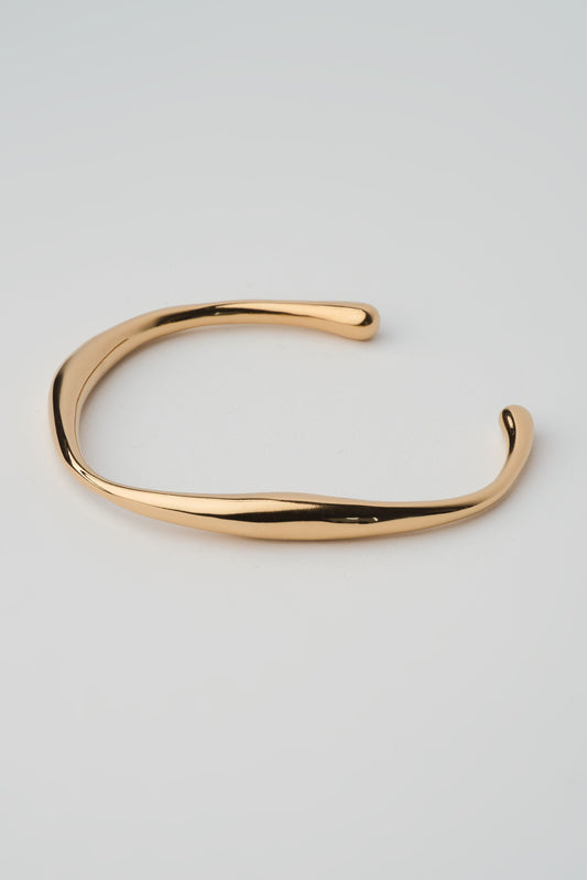 Irregular Bangle Armreif Gold