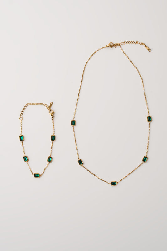 Smaragd Zirconia Set
