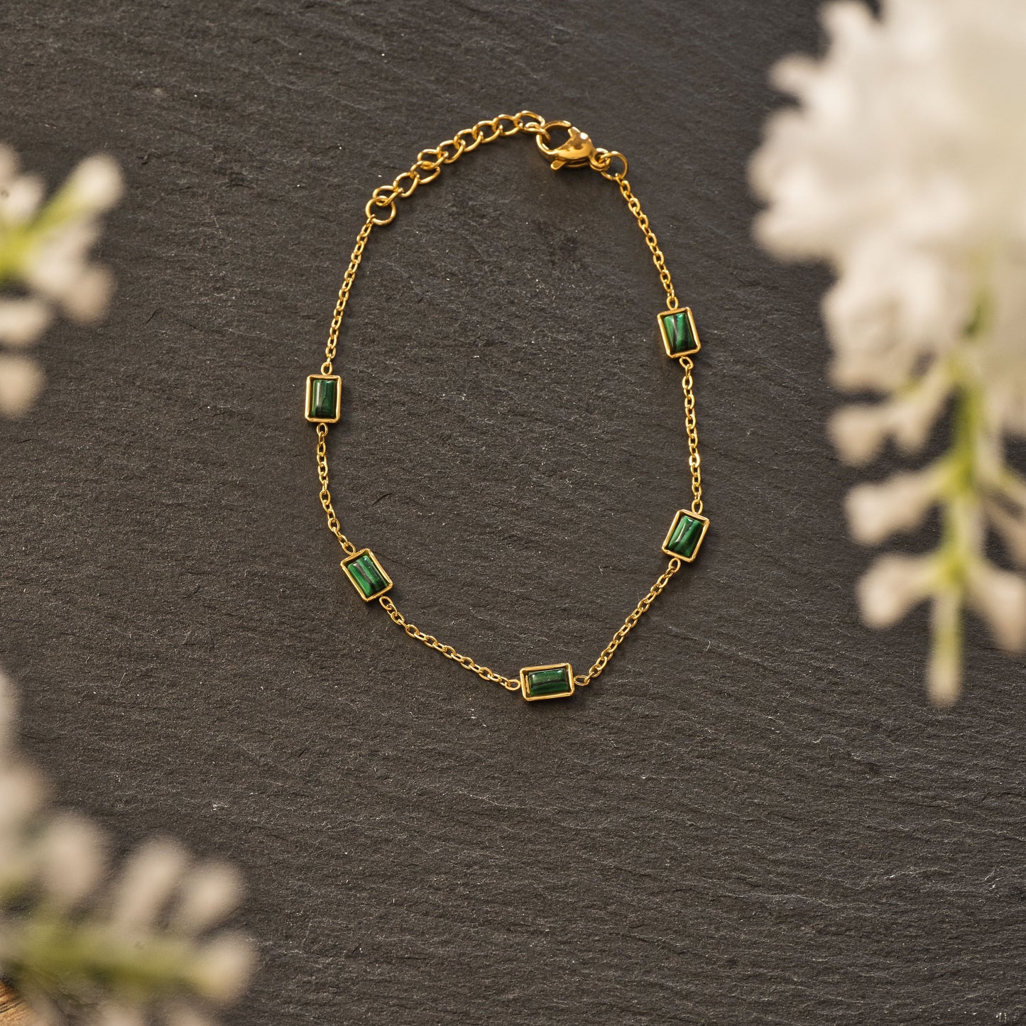 Malachit Stone Green Armband